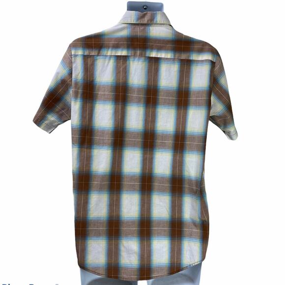 RVCA Plaid Short Sleeve Shirt Sz S - Picture 3 of 6